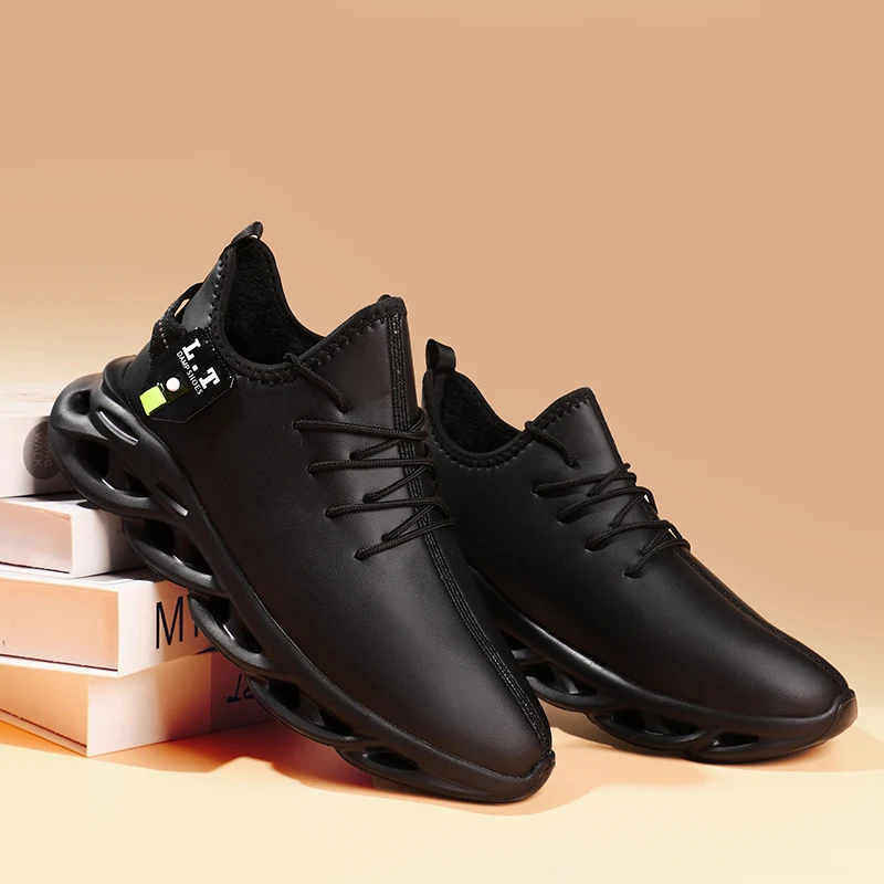 

Осенне-зимняя водонепроницаемая спортивная обувь для мужчин, дышащие удобные повседневные кроссовки, противоскользящие и теплые зимние кроссовки