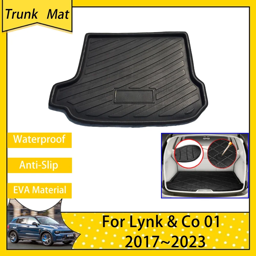 

Rear Boot Cargo Box For Lynk & Co 01 CX11 2017~2023 Car Trunk Mats Accsesories Luggage Pad FLoor EVA Protective Carpet 2021 2022