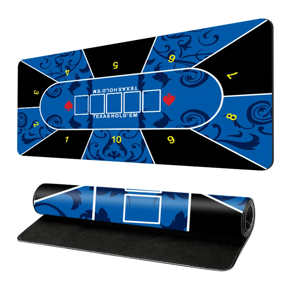 Holdem Poker Thick Mat Locked Edge Rubber and flannelette high-end Tablecloth gambling chip special-purpose