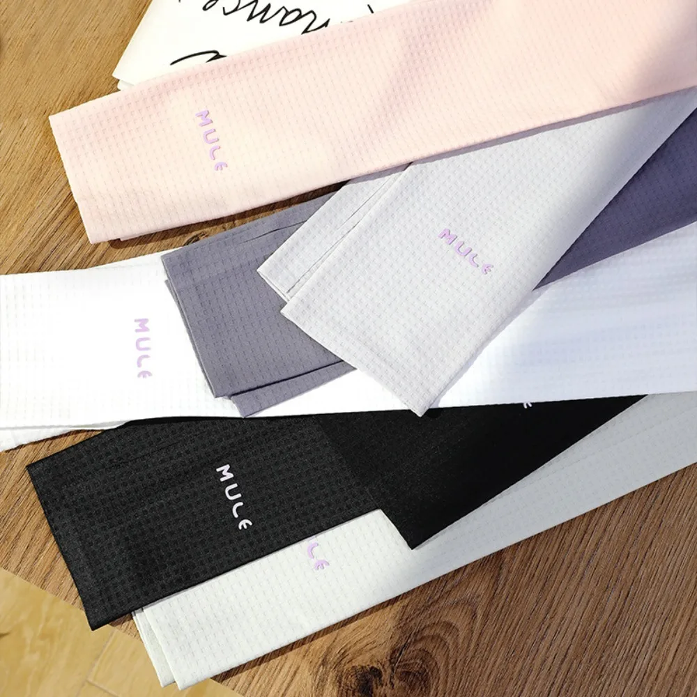 

Cute Arm Protection Long Ice Silk Sleeves Loose Elastic Sunscreen Arm Covers Thin Checkered Cycling Gloves Driving