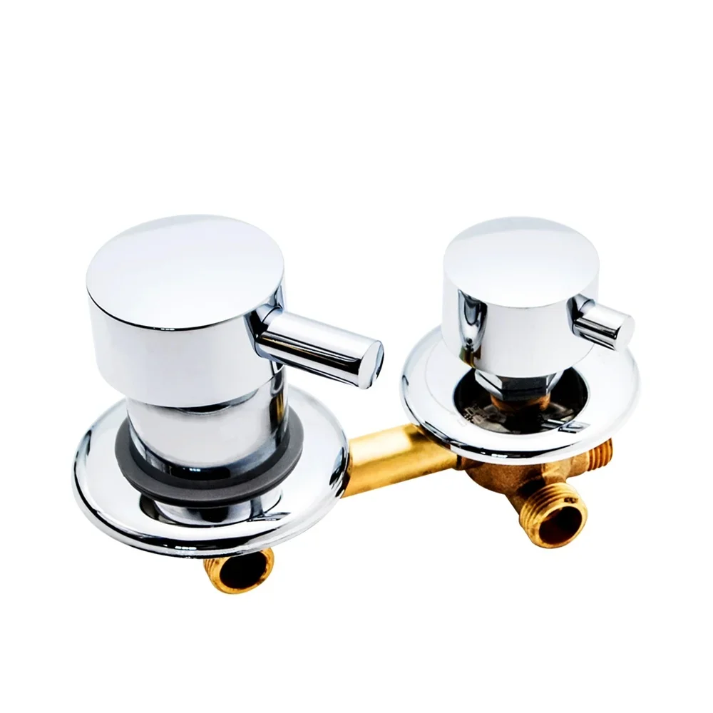 2/3/4/5 Ways Water Outlet Screw Thread Center Distance 10cm Mixing Valve Brass Bathroom Shower Mixer Faucet Tap Cabin