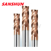 Corner Radius End Mill R Bullnose CNC Tungsten Carbide Steel Cutter Surface Machining Metal Router Tool 3 4 Flutes R0.5 R1 R2 R3