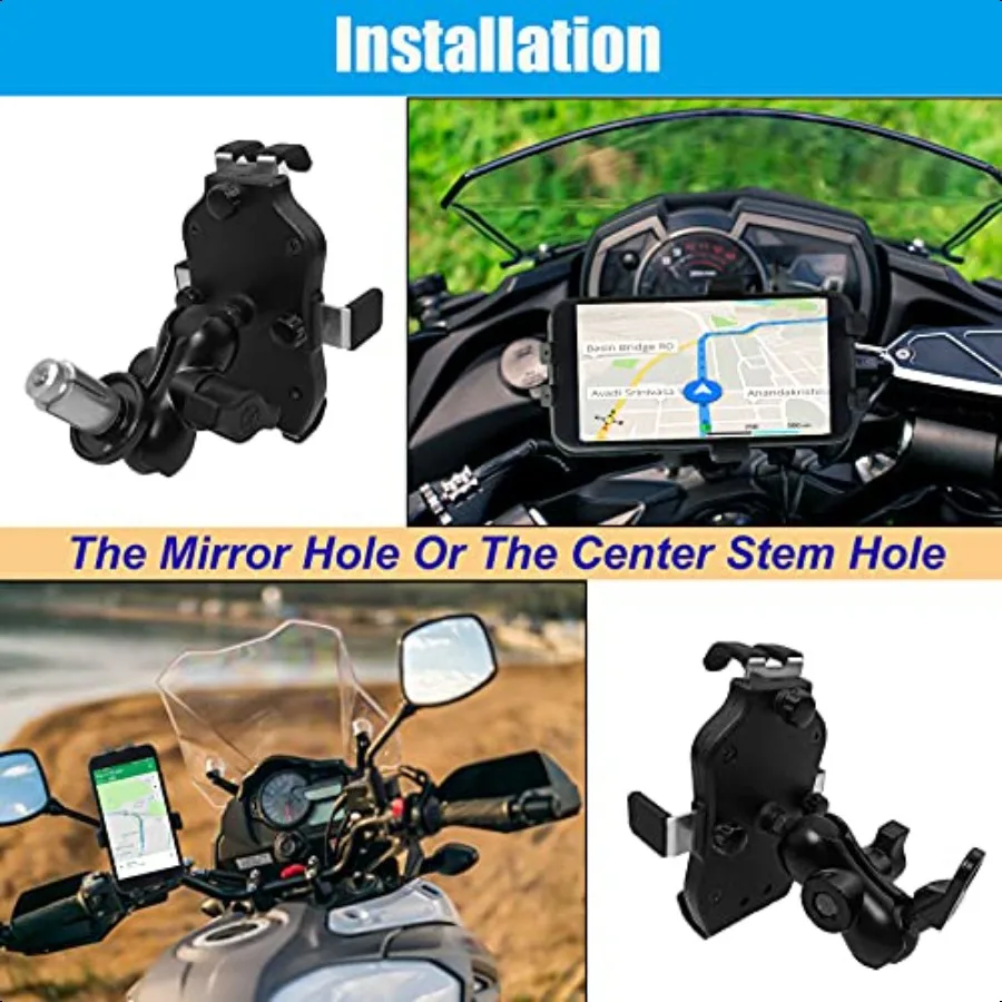 Motorrad Telefon Halterung GPS Navigation Halterung Handy Halter Gabel Vorbau für Suzuki Hayabusa GSXR 600 750 1000 YZF R1 R6 S10