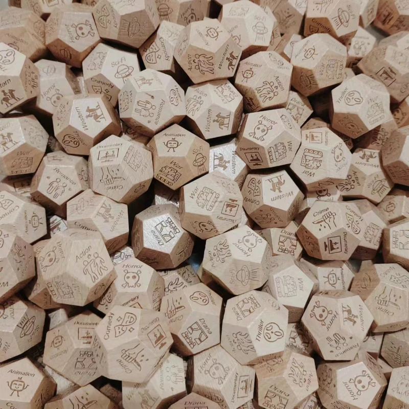 يقرر الطعام على النرد 12 جانبًا، أفكار هدايا للزوجين من النرد الليلي، له ولها، قرر نرد العشاء، زفاف عيد ميلاد رائع #2