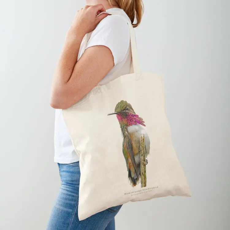 

Wine-throated Hummingbird Tote Bag Canvas Beach bag sac pour femme Women bags
