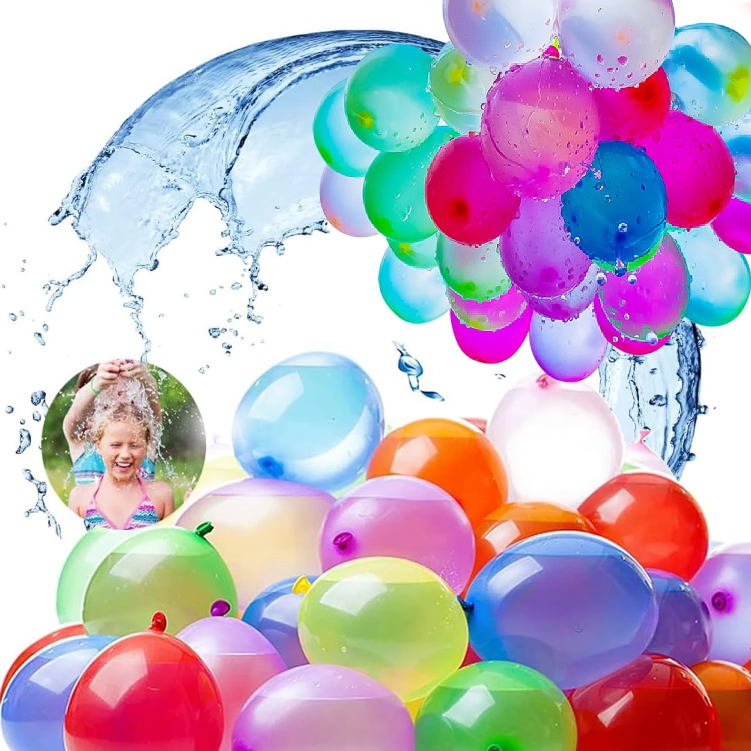 Self-Sealing Water Balloons, Colorful 111/333Pcs Rapid Fill Water Balls for Summer Parties, Beach Pool Water Fight Activities - view 6