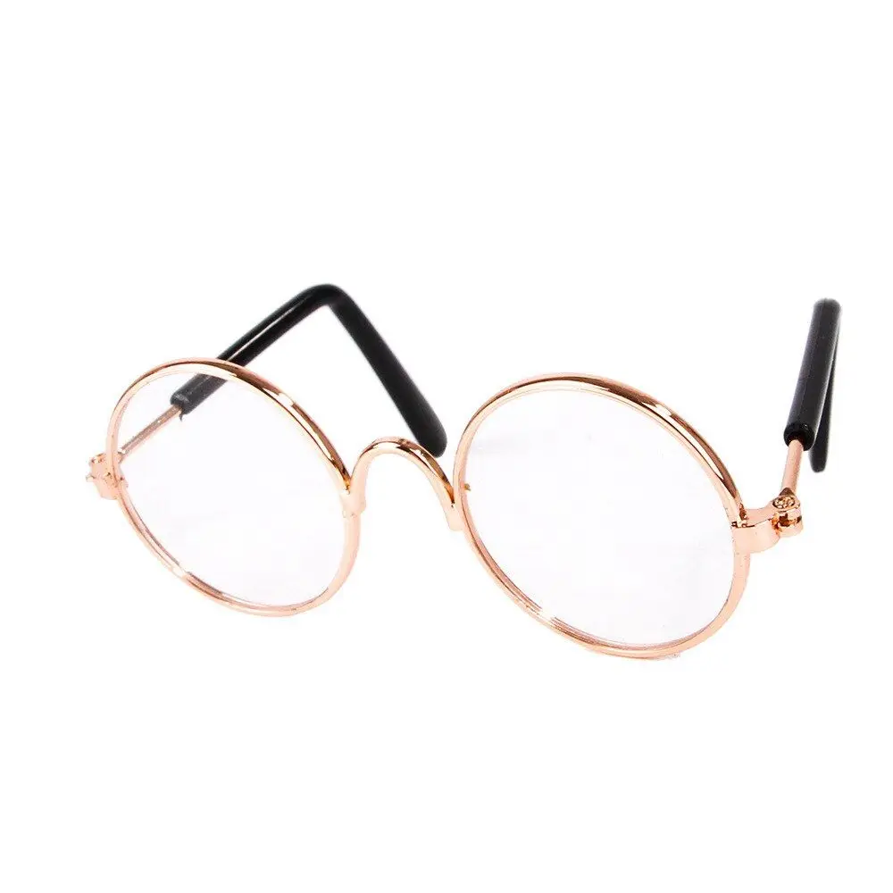 Vintage Lovely Photos Props For Little Dog Cat Trend  Eye-wear Cat Glasses Pet Sunglasses Reflection Glasses