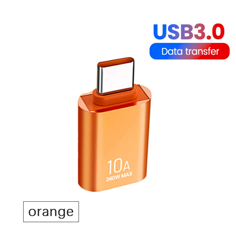 NNBILI USB 3,0 Typ-C Daten Adapter Typ C 10A USB C Stecker Auf USB Buchse Konverter Für macbook Xiaomi Samsung Schnelle OTG Stecker 