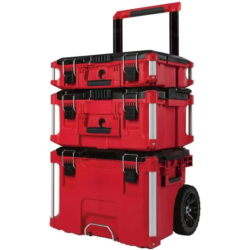 

2026 New：Packout Rolling Stackable Box Storage System, Red