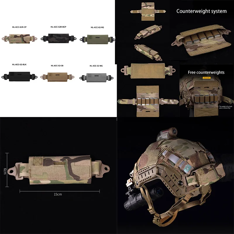 

Тактические аксессуары, стопки веса для шлема FAST, специальный пакет аксессуаров для весовых деталей, новый пакет для балансировки аккумулятора