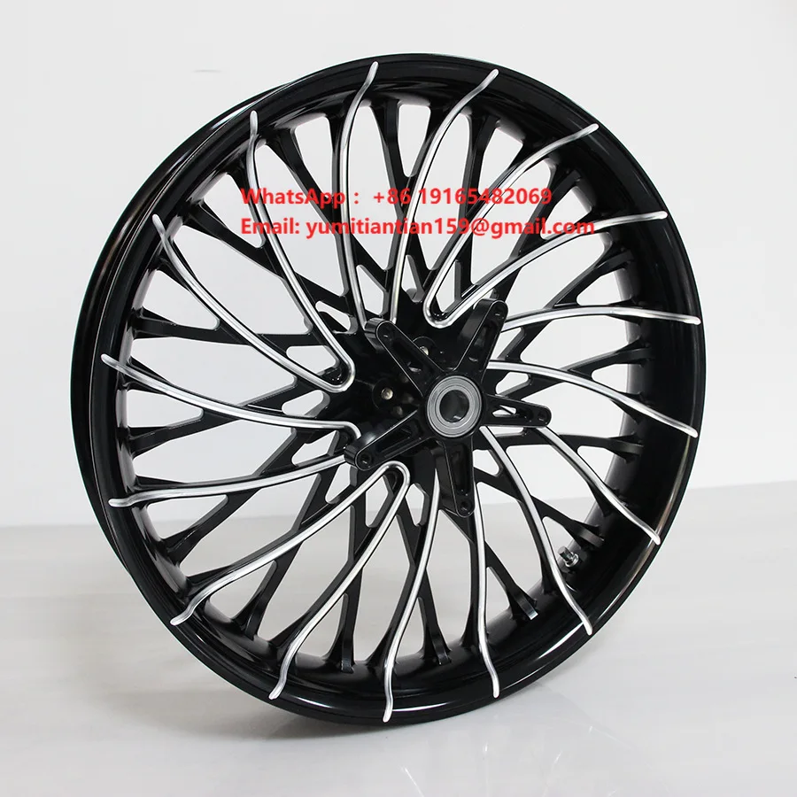 Sera Motorcycle Forged Aluminum Wheels Custom Multi Thin Spoke Davidson Aftermarket Motorbike Upgrade Modification