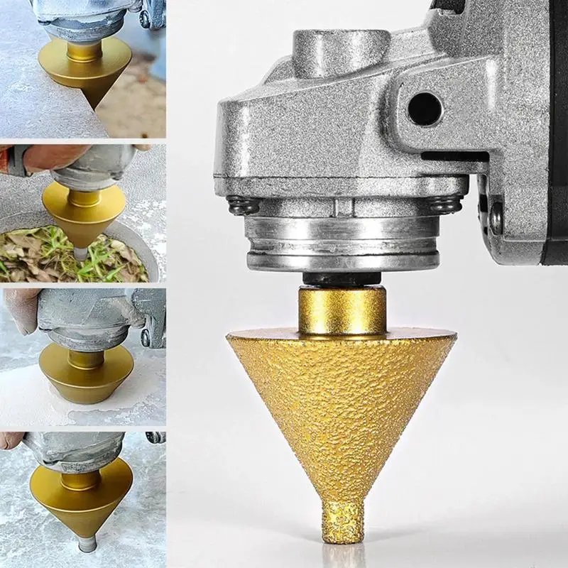 Angle Grinder Drill Bit Beveling Chamfer Milling Bit Drill Bit For Shaping Enlarging Cleaning Existing Holes Of Granite Marble