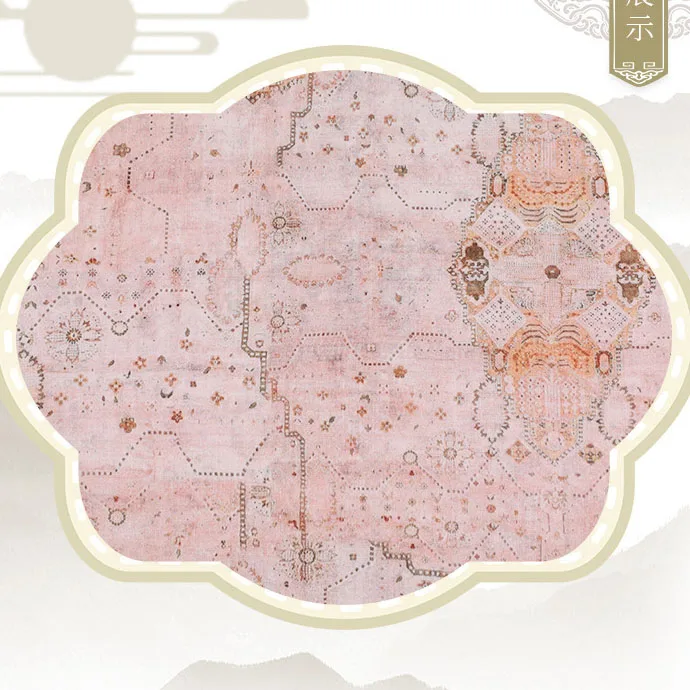 

1 ярд ткани рами уникальный розовый узор ткань с цифровым принтом дизайнерский халат платье брюки рубашка пальто ткань для материала