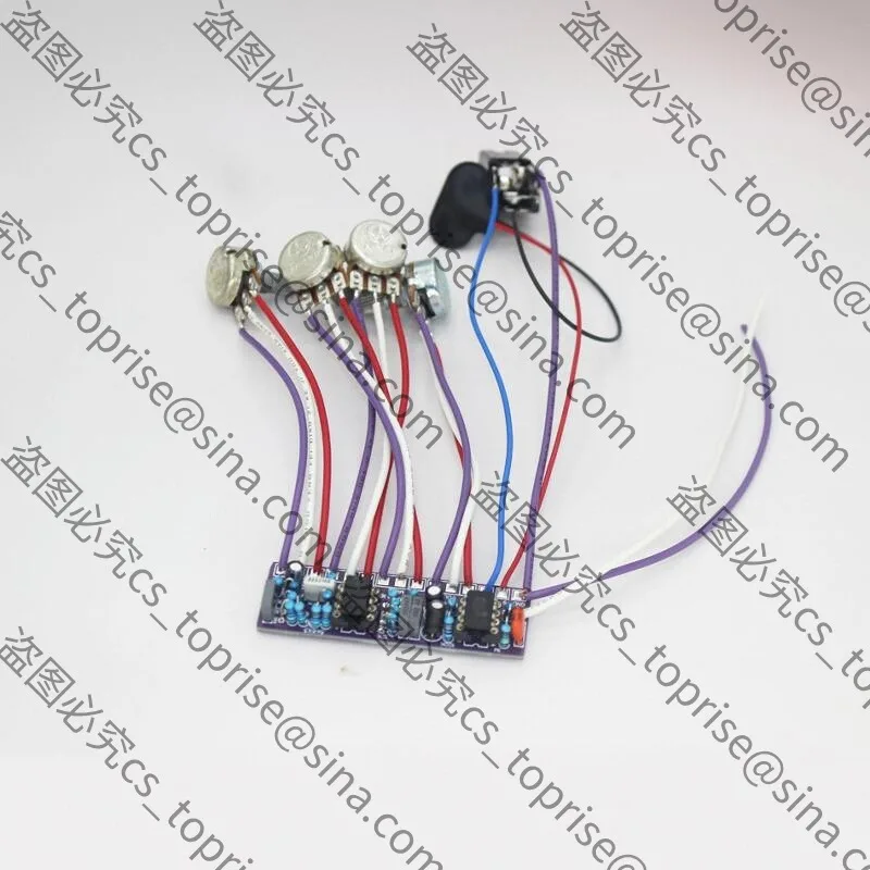 Suitable for DIY Bass Bass Guitar Modification and Upgrade Built-in Three-stage Preamp EQ