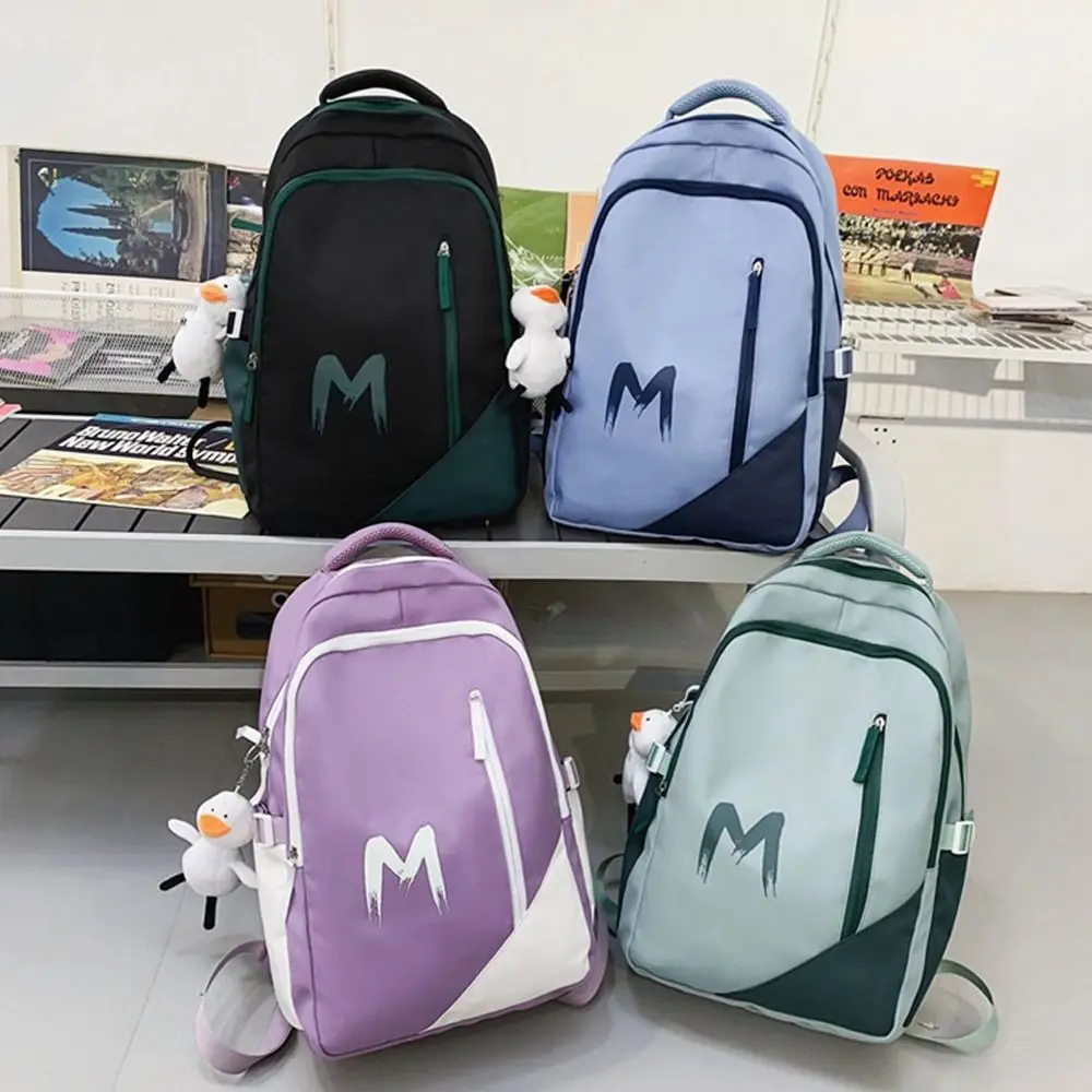 Mochila de nailon duradera, bolso de hombro de viaje de gran capacidad, mochilas diarias portátiles