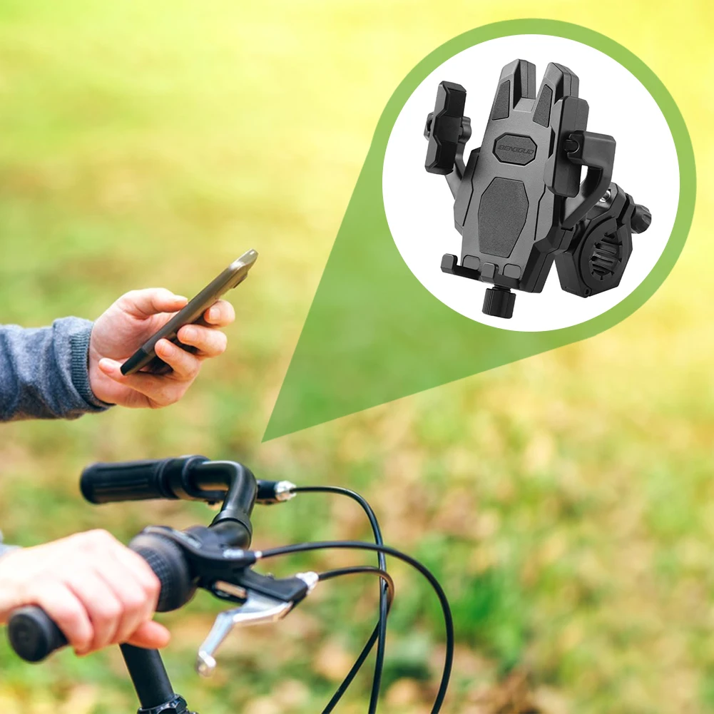 حامل هاتف الدراجة المضادة للاهتزاز دراجة حامل الهاتف جبل دراجة نارية الهاتف جبل للدراجات النارية سكوتر دراجة حامل جوّال بلاستيكي الخليوي