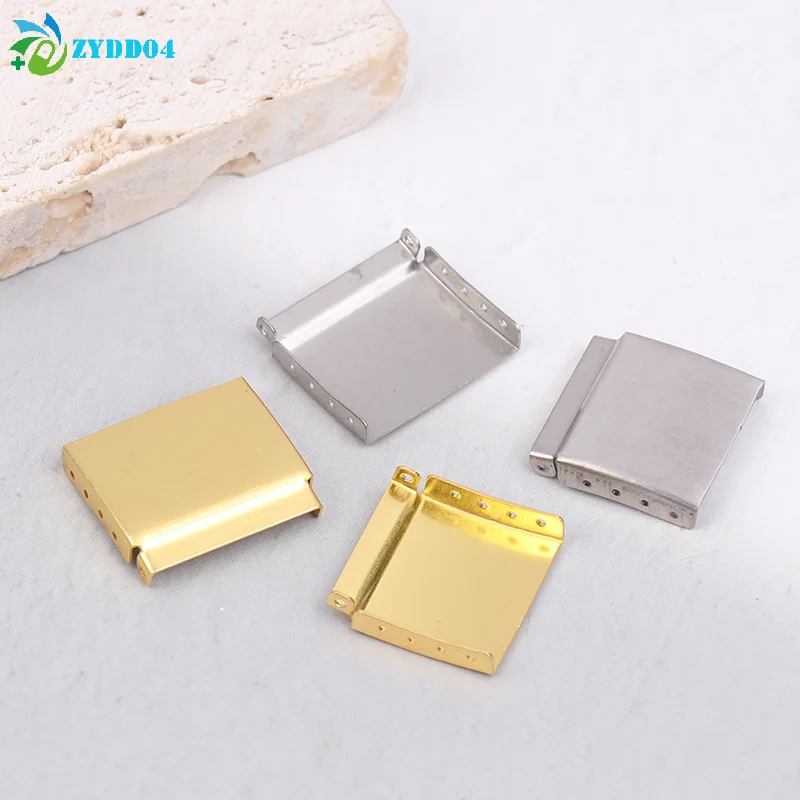 ●1Pc Silvery/Golden 12-22MM Steel Watch Band Bracelet Extender Clasp Extension With Step Strap Accessory For Watch Repair image 4