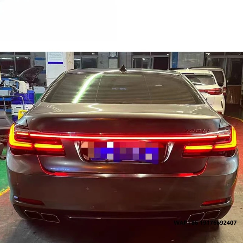 

7 Series F02 Tail Light Assembly 2009-2014 Year 730 740 750 Modified Rear Lamps Run Through Running Lights Car Back Auto Lamp