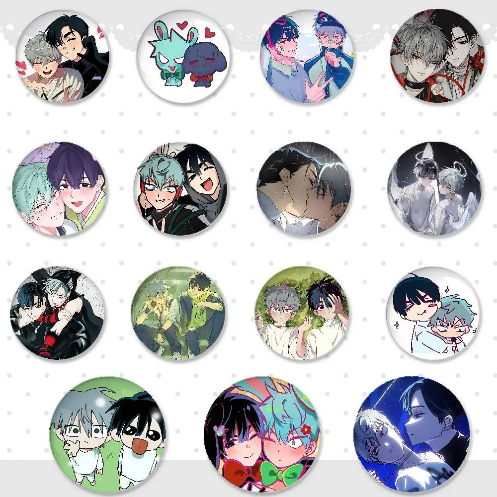 I-IVAN & TILL Badges Fashion New Hip Hop Versatile Round Metal Badge Cartoon Pin Gift Wholesale