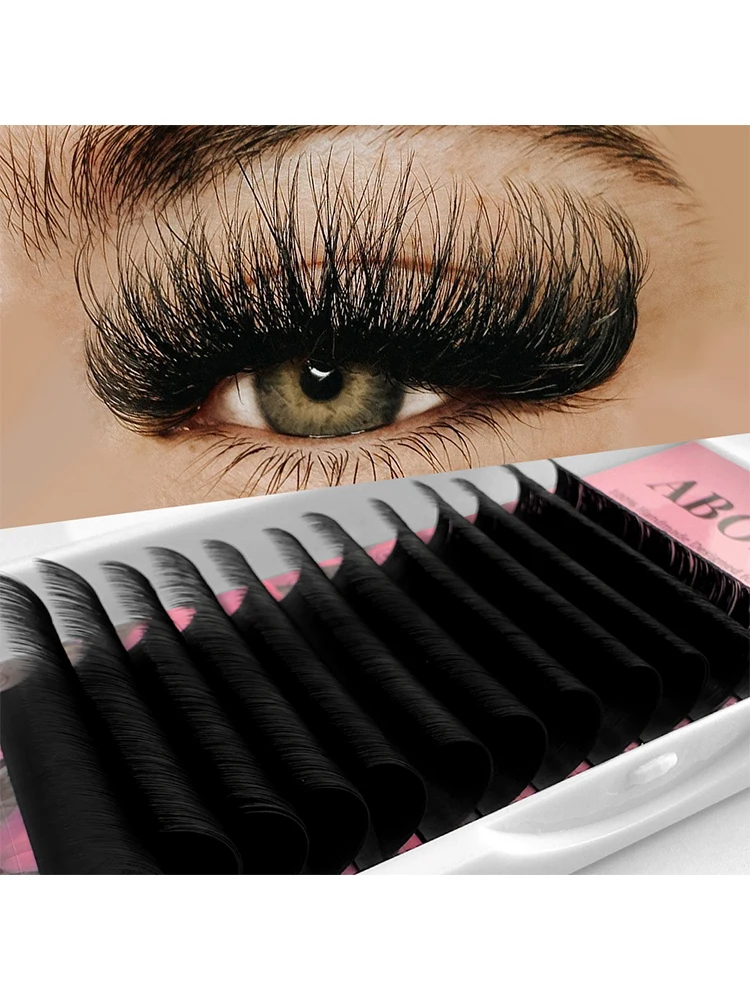 ABONNIE cachemire mat facile ventilateur cils Bloom Extensions De Cils individuelles auto-fabrication méga Volume ventilateurs automatiques