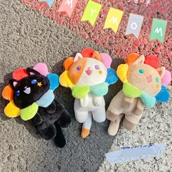 new sunflower headgear plush cat pendant creative keychain stuffed soft doll machine fashione soft  birthday gift