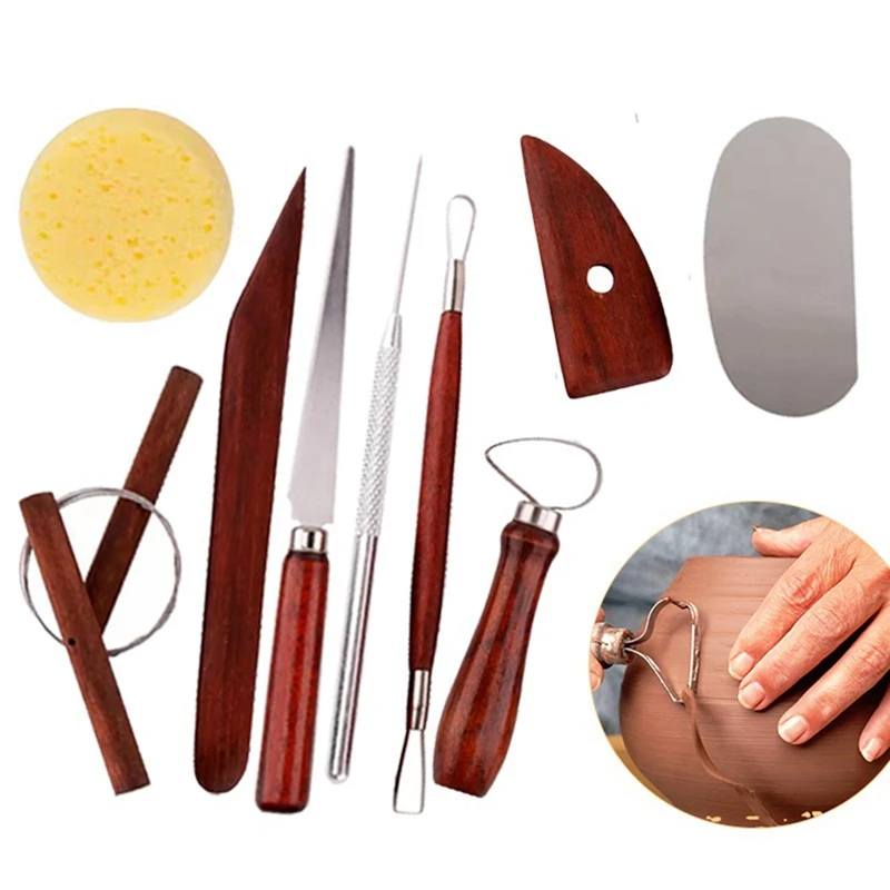 Clay Tools Pottery Carving Tools Set Of 15 Plastic Tools Mud Line Cutting Tools Multi-Purpose Clay Tools Durable Easy To Use