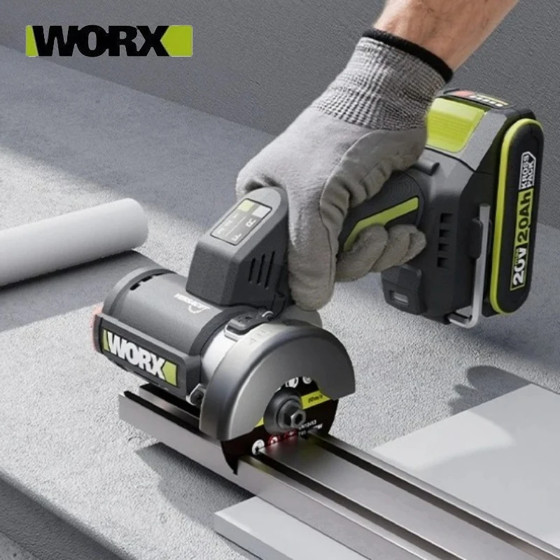 WORX WU802 20V 76mm Brushless Compact Multi Cutter Cordless Angle Grinder for Diverse Cutting and Grinding Multi Tools