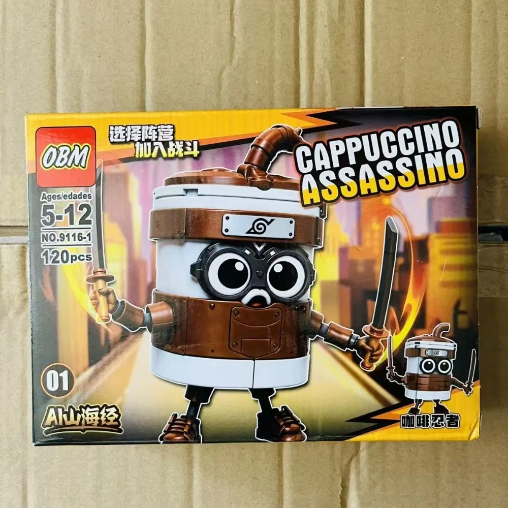 الدماغ الإيطالي تونغ تونغ تونغ الصحور ‌   لعبة مجمعة على شكل Tralalero Tralala ‌   Boneca Kids اللبنات صندوق أعمى ألعاب الهدايا