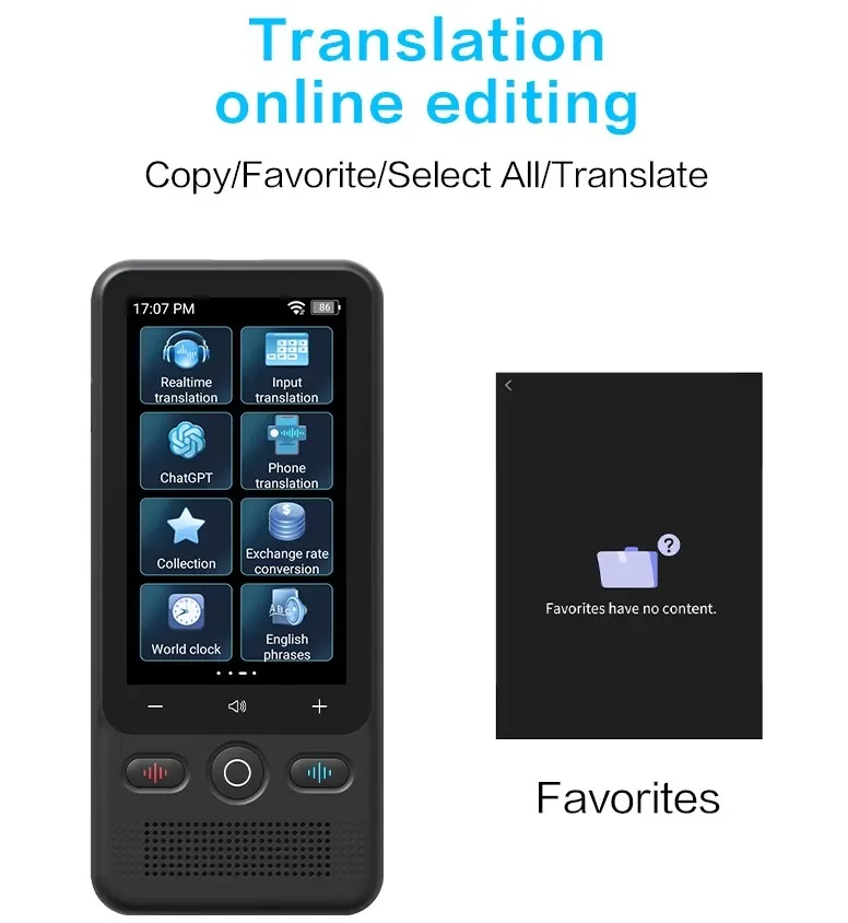 متوفر في المخزون جهاز مترجم الصوت الذكي Ai T18 ترجمة في الوقت الحقيقي 138 لغة اتجاهين مترجم الصور عبر الإنترنت دون اتصال بالإنترنت #4
