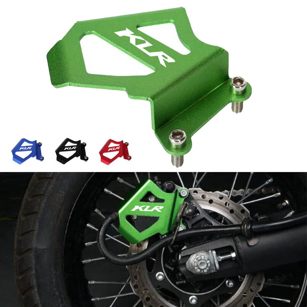 

KLR LOGO Motorcycle Rear Brake Caliper Cover Guard Protector For Kawasaki KLR650 KLR 650 2008-2018 09 10 11 12 13 14 15 16 17