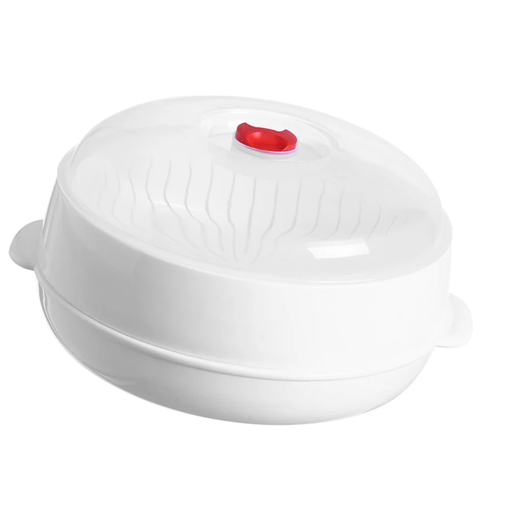 

Microwave Steamer Steamed Fish Dish Professional for Food Containers Versatile Steaming Plate Plastic Kitchen Rice