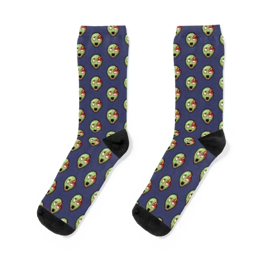 Zombified moodle pattern, PZ Socks colored hiphop aesthetic Socks Women Men's
