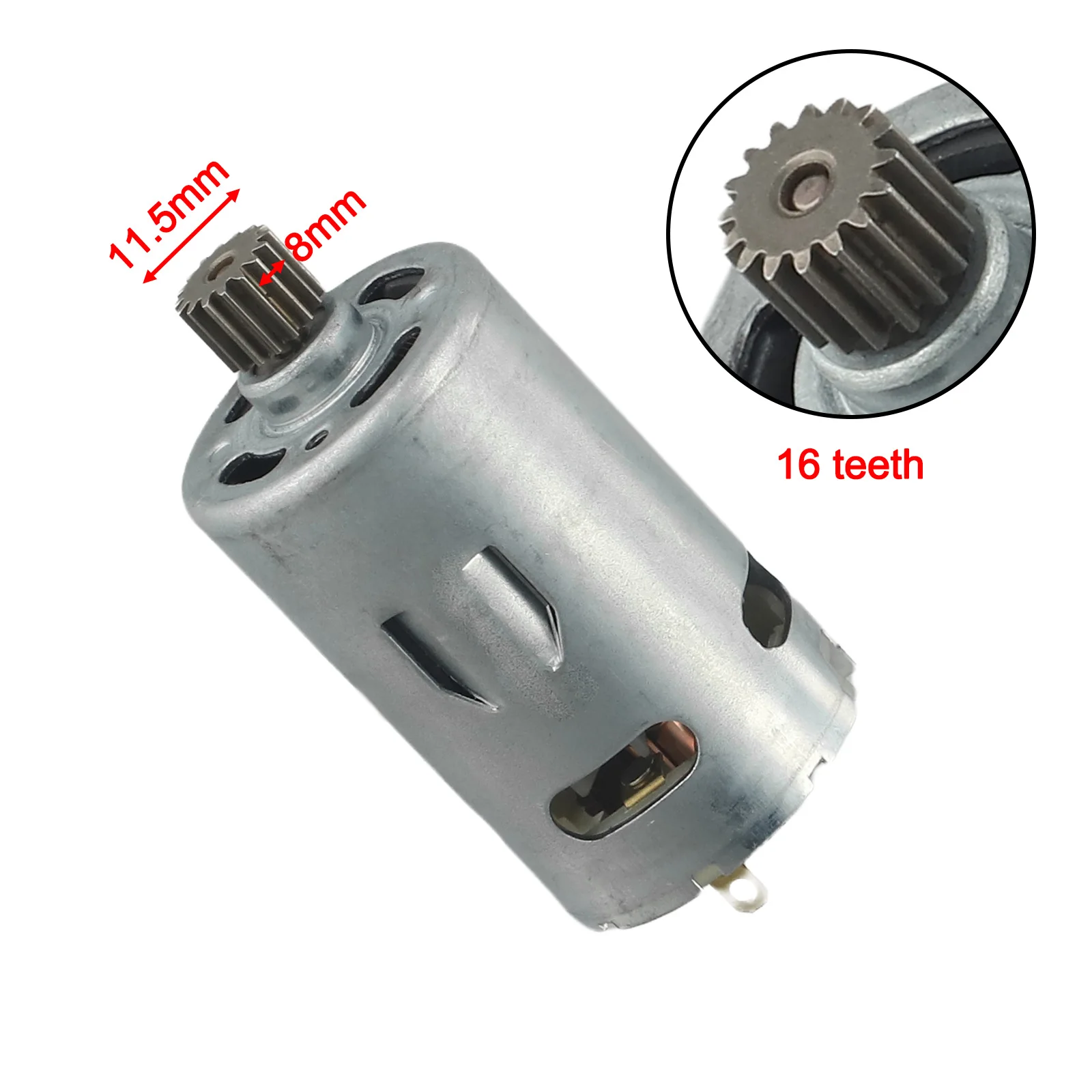 1pc RS550 Motor 16 Teeth 16.8v 25v 2300-3000r/min For Cordless Charge Drill Screwdriver Power Tool Accessories Replacmeent