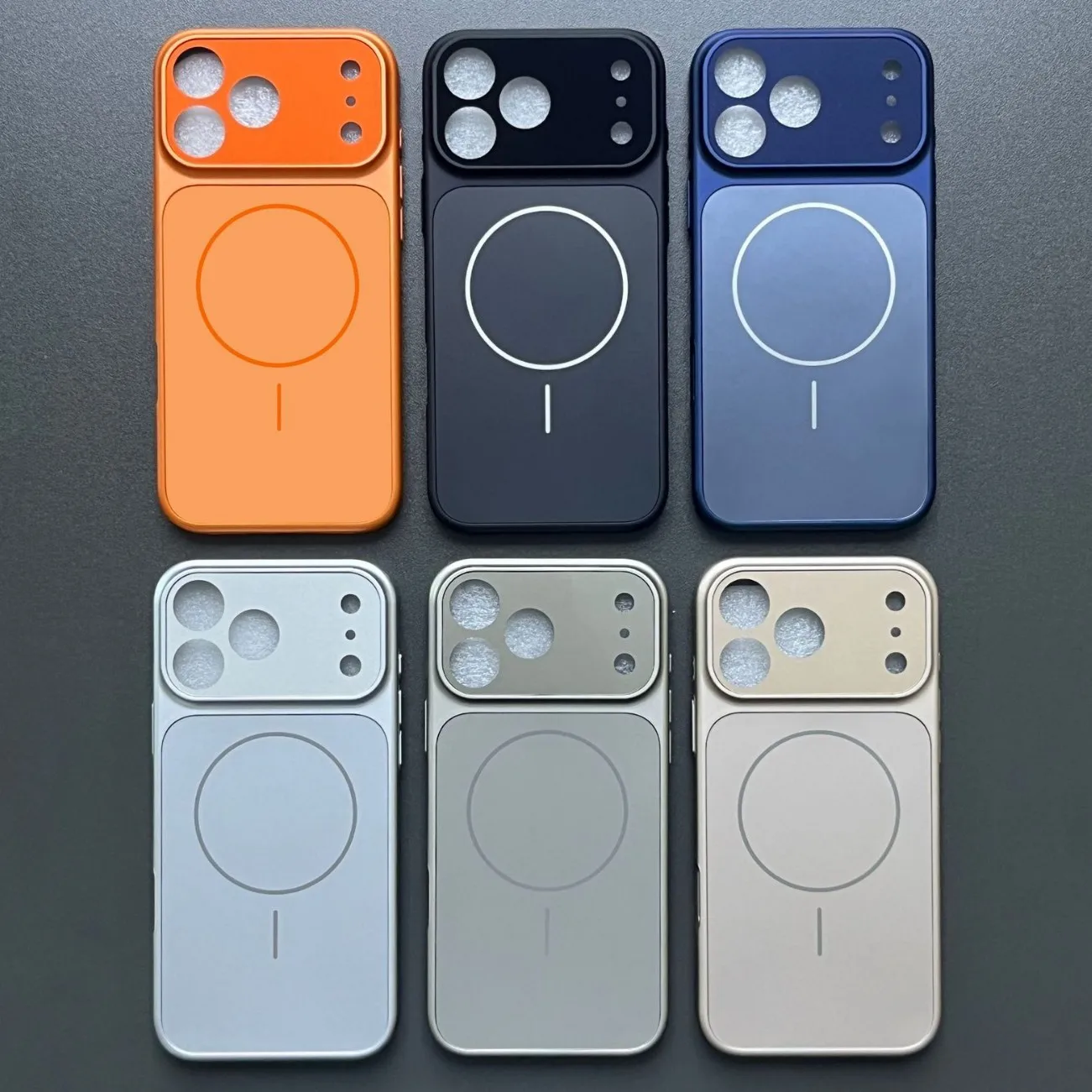 

Original AG Nano Frosted Glass For Magsafe Phone Case For iPhone 17 Air 16 15 14 13 Pro Max Magnetic Wireless Charge Armor Cover