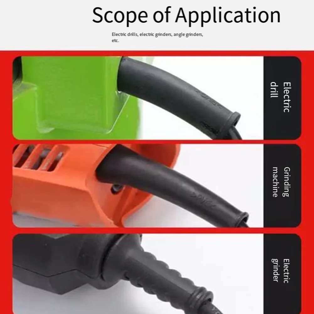 10Pack Rubber Power Tool Cable Protector Cable Sleeve For Grinders Electric Drill Power Tool Accessories