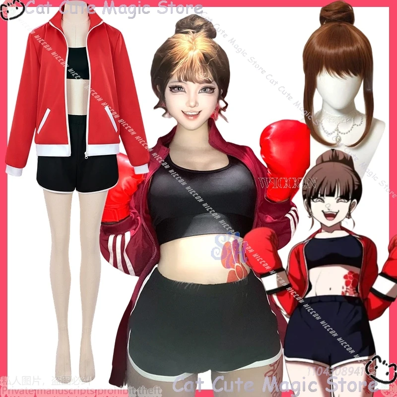 

KANG AHYEON минималистичный косплей аниме игрушка бокс спортивная форма костюм для йоги красное пальто Хэллоуин 코스프레 вечерние карнавал Cos наряд