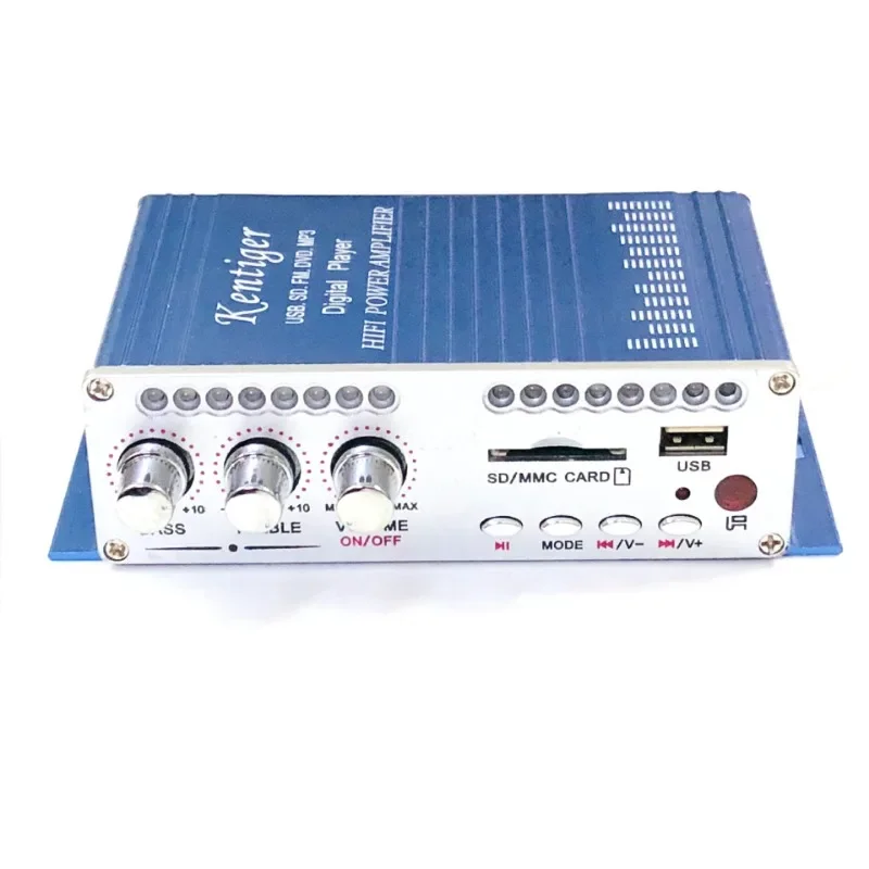 سيارة مشغل الصوت الرقمي مكبر كهربائي صغير 2x20 واط HiFi ستيريو SD USB CD DVD MP3 FM المنزل قبل مكبر للصوت المسرح المنزلي مكبرات الصوت