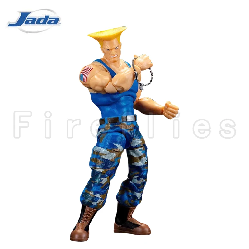 Figurine d'action Jada Toys 6 pouces, 1/12 Ultra Street Fighter II: The Final Challengers Guile, modèle animé en cadeau
