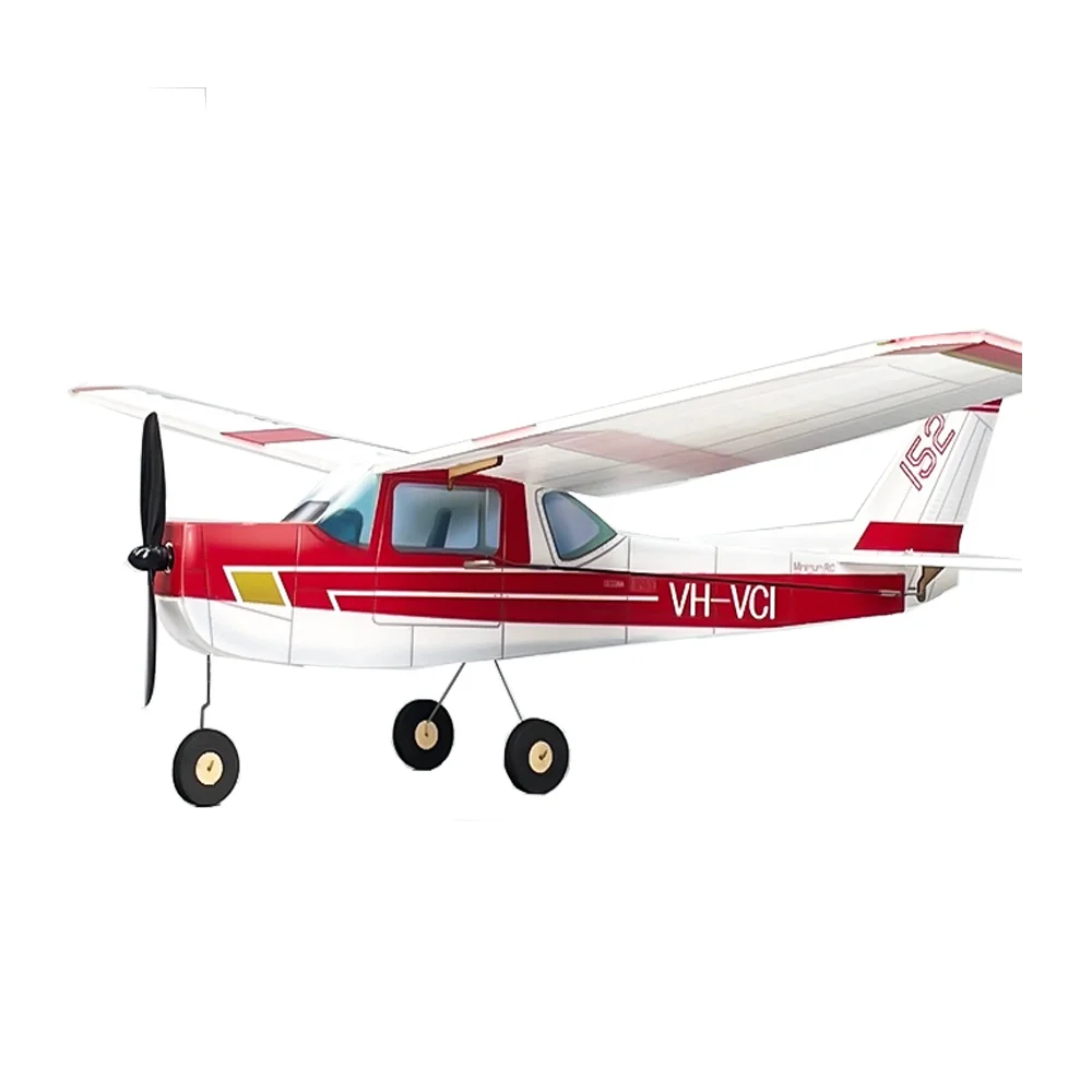 

MinimumRC Cessna-152 Lava Red 3CH 360mm Wingspan KT Foam RC Airplane KIT+Motor