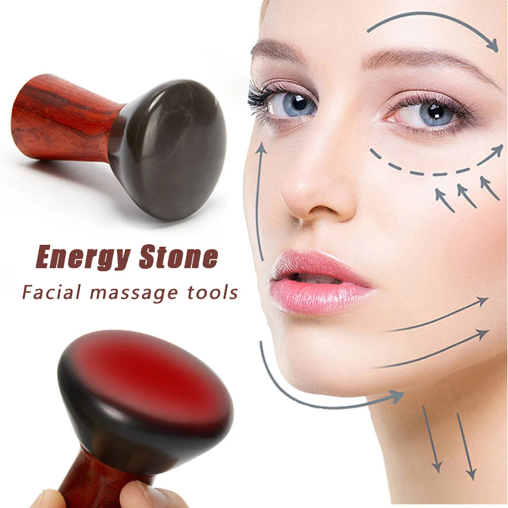 

Volcanic Hot Stones Massage Gua Sha Natural Hot Stone Needle Back Neck Face Massager Spa Care Relax Muscles Skin Remove Wrinkles