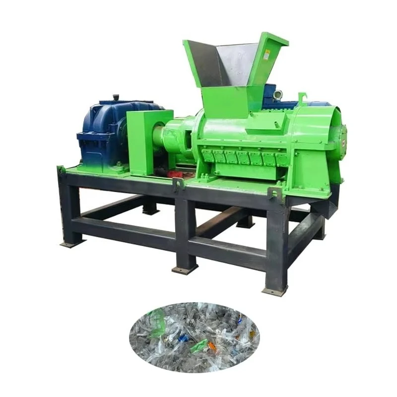 

2025 New Automatic Spiral Plastic Crusher Waste Fabric and Clothing Shredder Rubber Crushing Machine