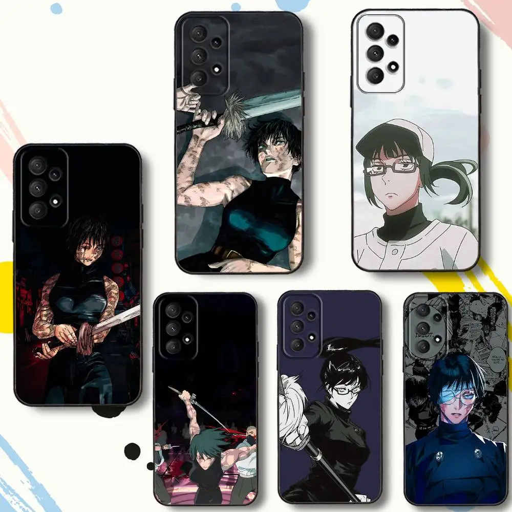 

Jujutsu KaisenS Maki ZeninS Phone Case For Samsung Galaxy A 80,72,73,91,53,22,51,52,5G,Plus,J,Note Soft Black Cover