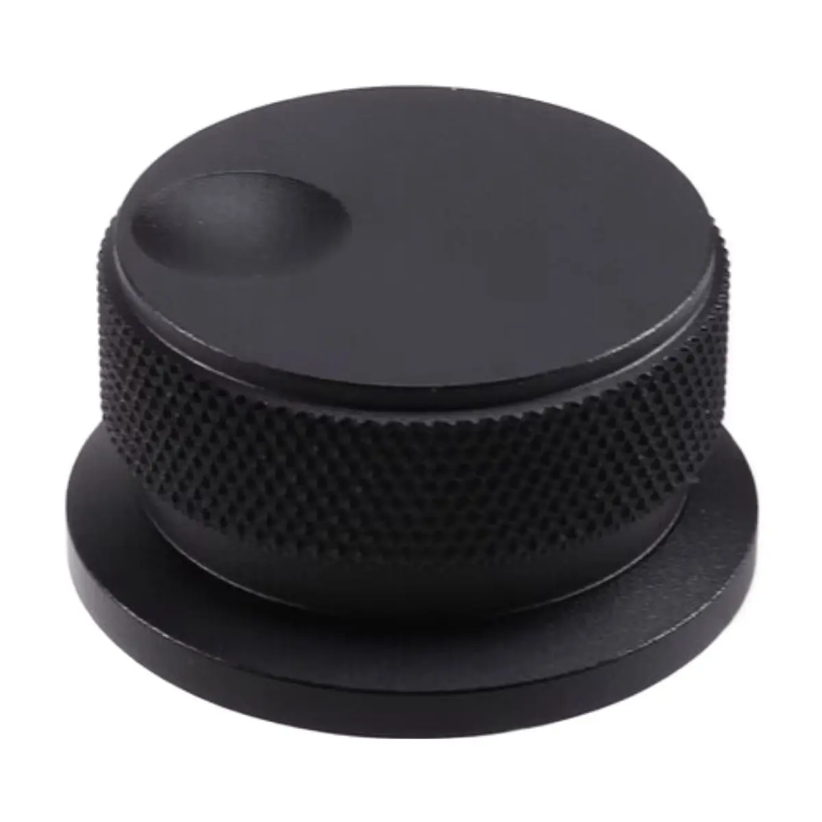 

【BRILLIANT 】38X20mm All Aluminum Alloy Solid Knob Embossed Potentiometer Switch Audio Amplifier Volume Knob Black