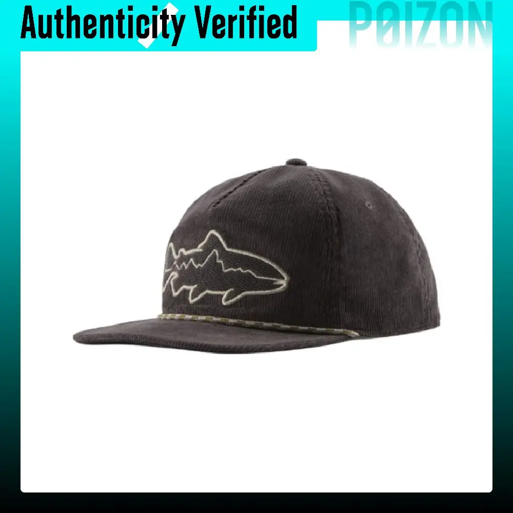 Patagonia Cotton Straw Blend Corduroy Baseball Caps Unisex Dark Brown 33475-FZIN