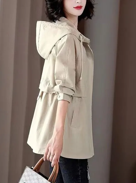 

Biker Jackets Womens Jacket Brown Leather Checkered Buttoned Slim-Fit Preppy College Leisure Wicking Skin-Friendly Elegant Retro