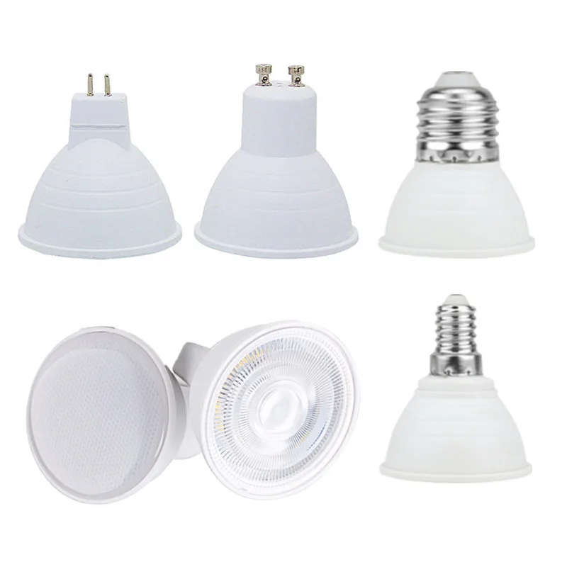 Led Spotlight Bulb GU10 MR16 E27 6W COB Lamp 12V DC AC 110V 220V Cool White 6500K Nature White 4000K Warm White 3000K 230V