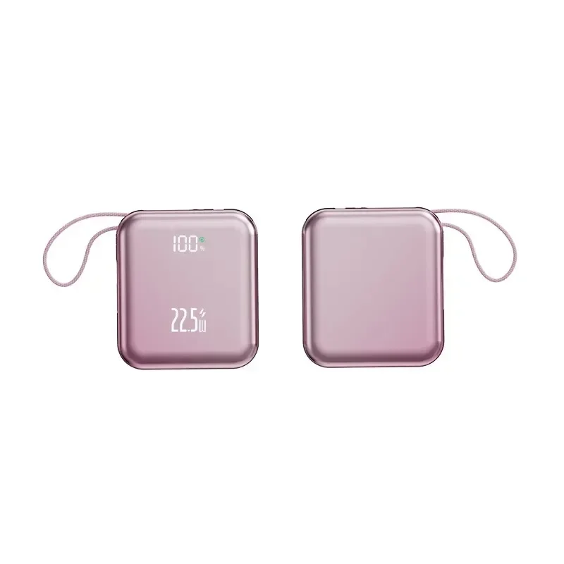 Мини-банк питания с сертификацией 3C, 10000 мАч, 20000 мАч, со встроенным кабелем и аккумулятором для быстрой зарядки 22,5 Вт для IPhone/Samsung