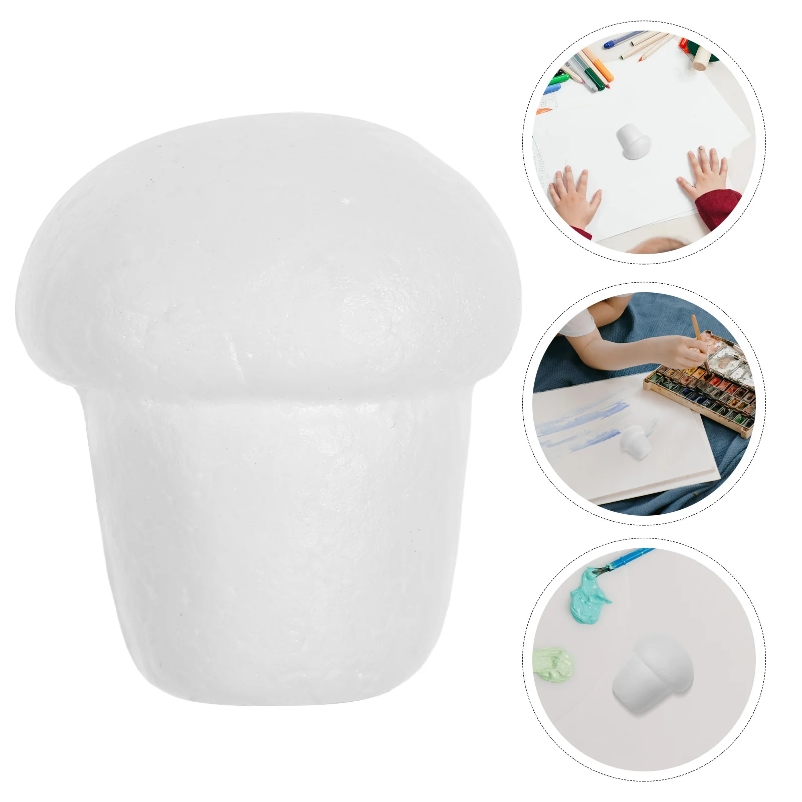 

20pcs Foam Mushroom Decor Unfinished Realistic Lightweight For Diy Art Projects Micro Landscape Craft