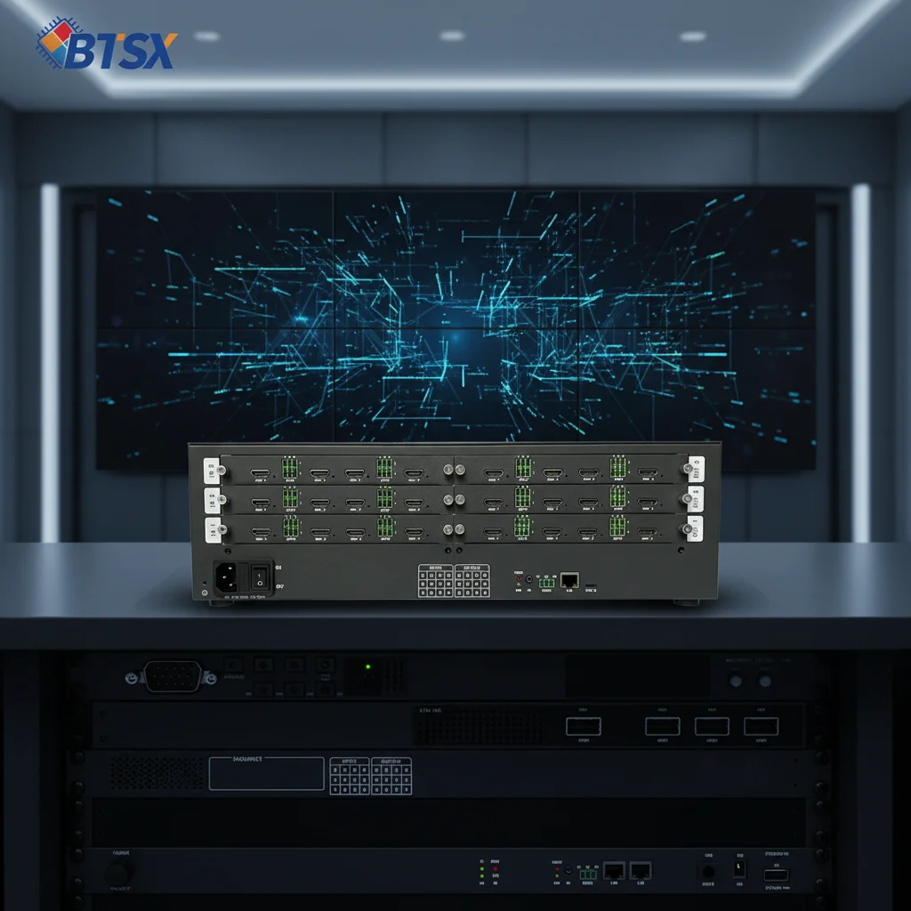 Hdmi Matrix Switch - 12入力12出力 4K60 HDMIビデオウォールマトリックススイッチャー 1xN/2xN/3xN スプライシングモード シームレススイッチ