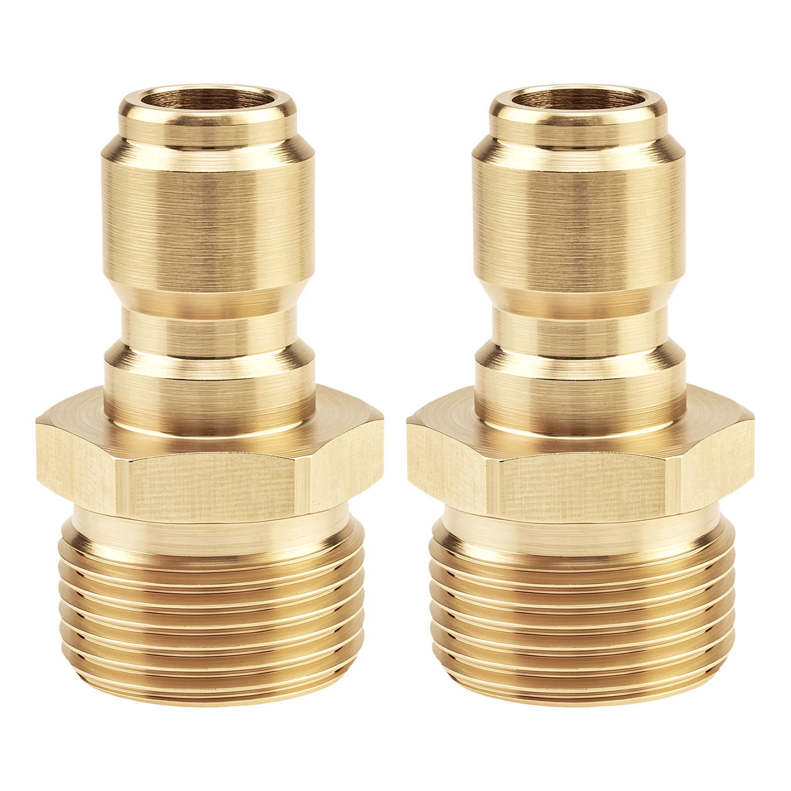2pcs 3/8 in Pressure Washer Quick Connects,Brass Swivel Adapter for Hose and Pump